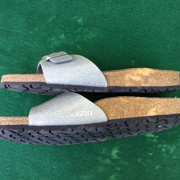 Women's Birkenstock Silver Sandals US Size 9.5 - Picture 5 of 7